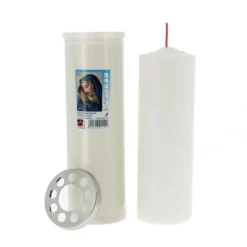 Lumino Votivo Bianco Madonna Addolorata 6,5x21 Cm -Vendite Consumabili lumino votivo bianco madonna addolorata 65x21 cm 17200104b 550x550 1