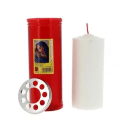 Lumino Votivo Rosso Madonna Addolorata 6,5x18 Cm -Vendite Consumabili lumino votivo rosso madonna addolorata 65x18 cm 17200107b 550x550 1