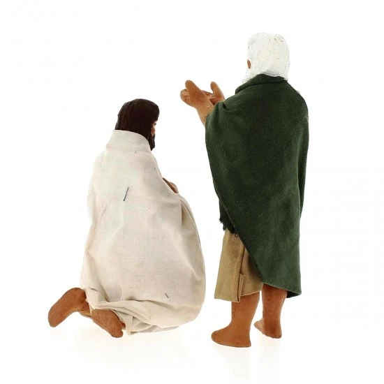 Scena Battesimo Di Gesù In Terracotta Vestita 13 Cm 4 Scena Battesimo Di Gesù In Terracotta Vestita 13 Cm - immagine 4