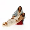 Statua Pietà In Terracotta Vestita 13 Cm