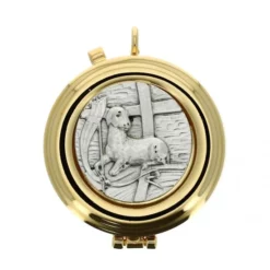 Teca Eucaristica Agnello Diametro 5 Cm