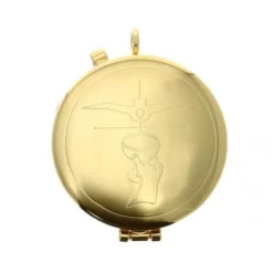 Teca Eucaristica Incisione Colomba Diametro 5,4 Cm
