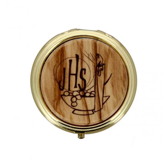 Teca Porta Ostie Placca Olivo Candela Diametro 5 Cm 1 Teca Porta Ostie Placca Olivo Candela Diametro 5 Cm
