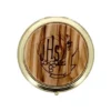 Teca Porta Ostie Placca Olivo Candela Diametro 5,5 Cm