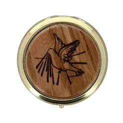 Teca Porta Ostie Placca Olivo Colomba Diametro 5,5 Cm