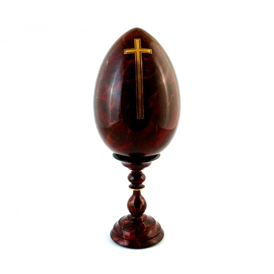 Uovo San Sebastiano Dipinto A Mano 20x13 Cm 2 Uovo San Sebastiano Dipinto A Mano 20x13 Cm - immagine 2